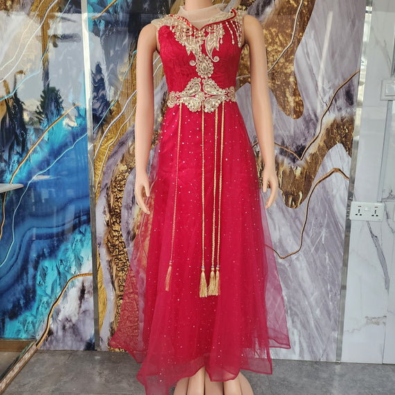 Dress Maroon