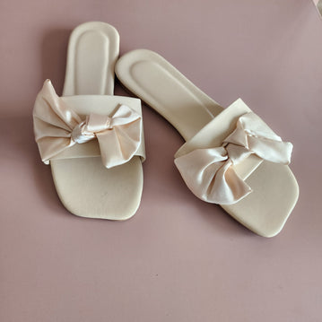 Ribbons Slippers [WHITE]