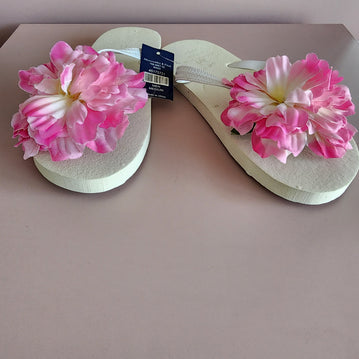 Sunshine Slippers [PINK/WHITE]