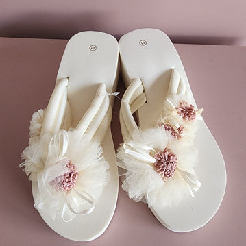 Spring Bloom High Slippers [WHITE]