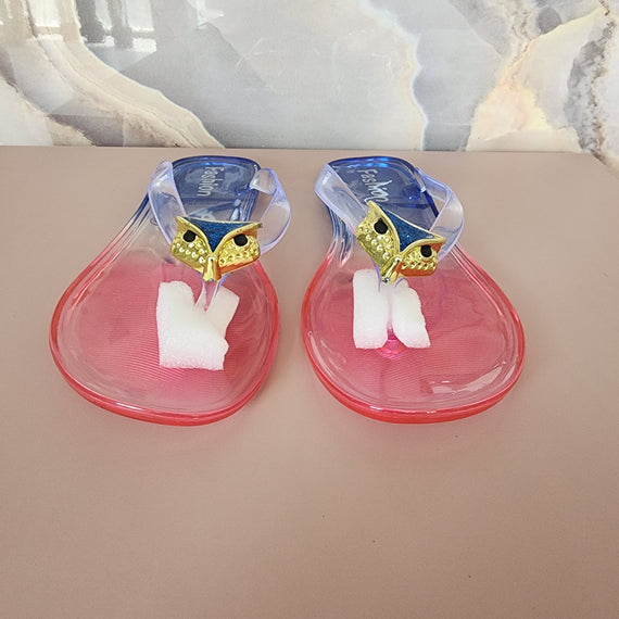 Owl PVC Slippers [BLUE&PINK]