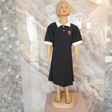 Elegant Ribbon Baby Dress [Black]