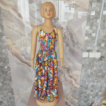 Colorful Butterflies Overall [Multicolor]