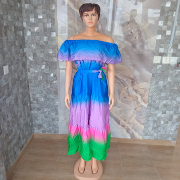 Long Multi Colours Dress