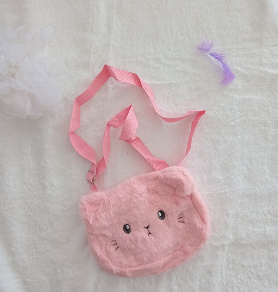 Fluffy Cat Baby Bag [Pink]