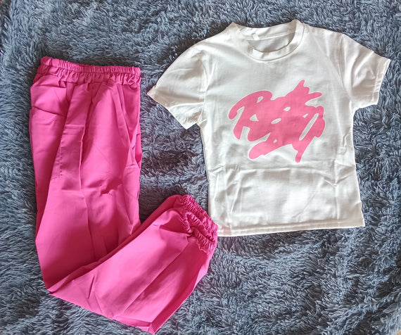 Barbie Set Outfit [Fuchsia/White]
