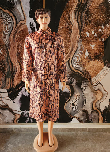 Dress Orange Snake Papptern