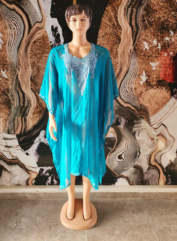 Dress Transparent Turquoise