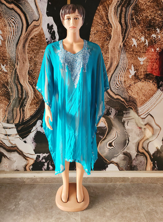 Dress Transparent Turquoise